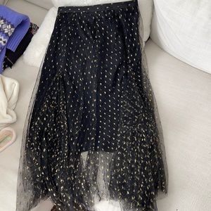Tulle Anthropologie midi skirt